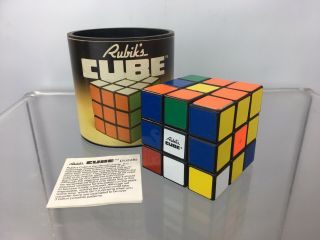 Vintage 1981 Ideal Rubik’s Cube Boxed Puzzle Game Strategy Retro Toy 80’s