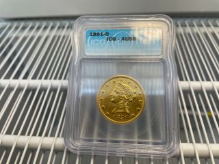 1851 O $10 gold Liberty ICG AU58 2