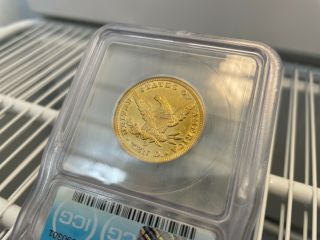 1851 O $10 gold Liberty ICG AU58 6