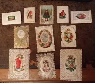 Victorian Christmas And Year Greeting Cards