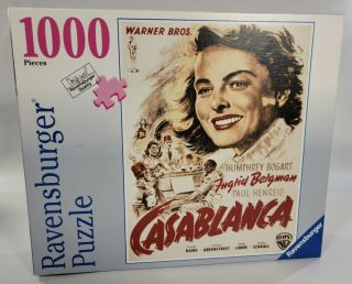 Ravensburger Casablanca Movie Poster Jigsaw Puzzle 1000 Piece Ingrid Beigman