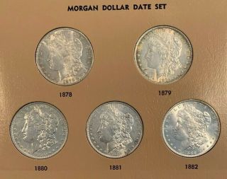 Fabulous 32 Coin Complete 1878 - 1921 Morgan Silver Dollar Date/mint Set,  Hi Grade