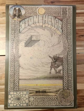 Vintage Jimmy Cauty Stonehenge Poster 1978 Rare