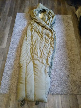 Vintage Us Military M - 1949 Size Large Down Filled Sleeping Bag - Arctic