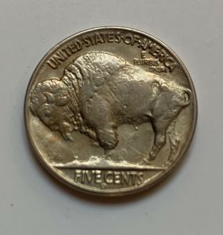1937 - D Buffalo Nickel 3 - Legged Au Key Date