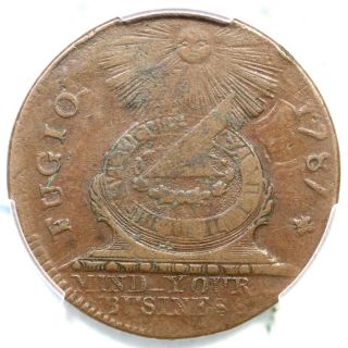 1787 1 - B R - 4 Pcgs Xf 40 No Cinq W/ Cross Fugio Colonial Copper Coin