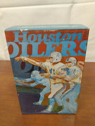 1971 Nfl Properties Houston Oilers Springbok Complete Hallmark Jigsaw Puzzle Mib