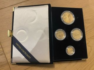 1992 American Eagle Gold 4 Coin Proof Set