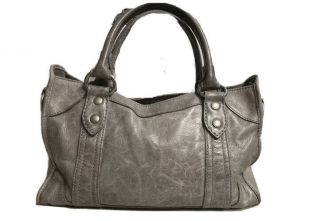 Euc Frye Melissa,  Color Carbon (grey) Leather Tote Shoulder Bag Retail $398
