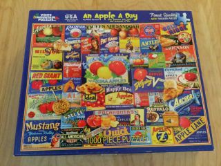 White Mountain 1000 Piece Puzzle “an Apple A Day” -
