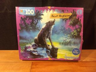 The Werewolf Of Fever Swamp Goosebumps Jigsaw Puzzles Mb 100 Piece Vintage 1996