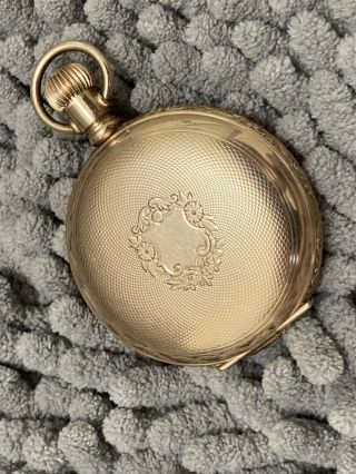 Antique Pocket Watch Waltham Engraved Hunter Case 15 Jewels C 1899