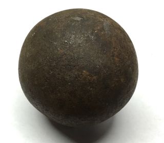 Antique 3 Inch Cast Iron Cannon Ball 1800 