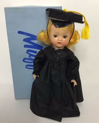 Vintage Nancy Ann Storybook 8” Doll Muffie - Graduation W/orig Box 500 Blonde