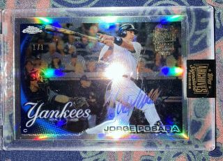 2021 Topps Archives 1/1 Auto - Jorge Posada “yankees Catcher For 17 Seasons