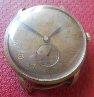 Vintage 1940s UNION S.  A.  SOLEURE 15 Jewels Swiss Made Running Wristwatch 3