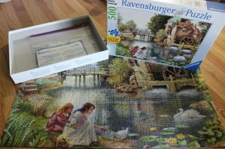 Ravensburger - Large Piece Format 500 Piece Puzzle " Idyllic Life " 2009 Complete