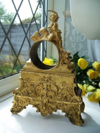 Quality Antique French Gilt Bronze Clock Case - Gilding C1840