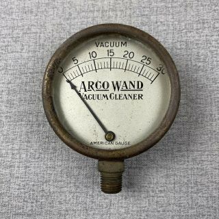 Arco Wand Vacuum Cleaner Vacuum Gauge Antique American Gauge 3 1/8 " Diameter
