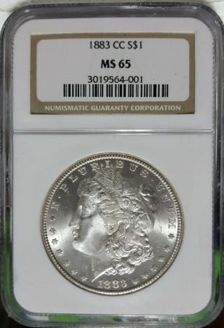1883 - Cc Morgan Silver Dollar Ngc Ms 65 - Sharp Coin
