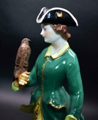 Antique Aelteste Volkstedt German Porcelain Figure / Figurine - Huntress 2