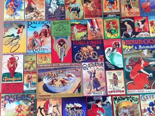 Spin Master Vintage Bicycle Posters Jigsaw Puzzle,  1000 Piece,  50.  8cm x 68.  6cm 3