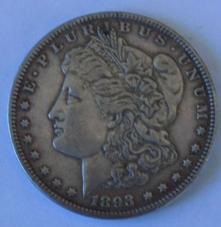 Morgan Silver Dollar 1893 P Ultra Rare Date Au,  Premium Beauty