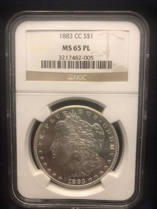 1883 - Cc Morgan Silver Dollar Ngc Ms - 65 Pl