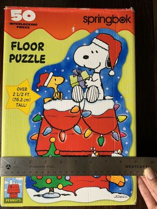 Springbok Peanuts Merry Christmas Snoopy Floor Puzzle 3