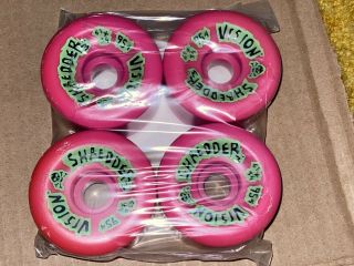 Vision Shredder 3 Skateboard Wheels NOS Vintage Bag PINK 61/95 2