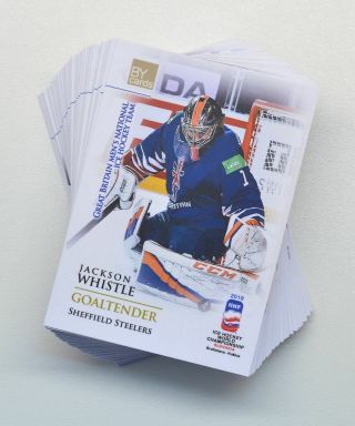 2019 By Cards Iihf World Championship Team Great Britain Full 48 - Card Set