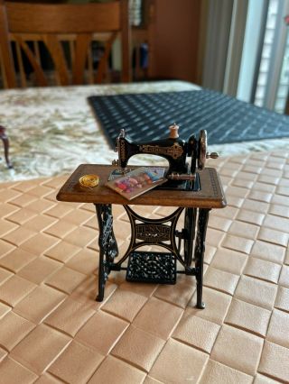 Vintage Miniature Dollhouse Bodo Hennig Sewing Machine