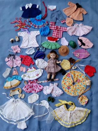 Vintage Vogue Ginny Doll And Clothes From 1950 