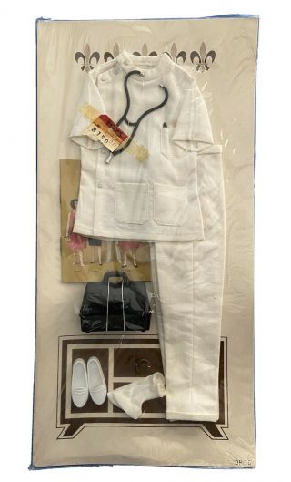 Vintage 1963 Dr.  John Littlechap Doll Hospital Tunic & Uniform 1415 Remco Nrfb