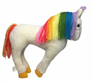Vtg 1983 Mattel Hallmark Rainbow Brite Starlite Horse Pony Plush 12” Toy Doll