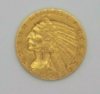 $5 Indian Gold Coin 1909