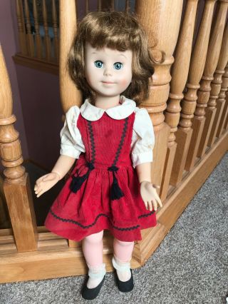 22 " Htf Betsy Mccall Girl Vinyl Vintage American Character Doll W/ Orig Dress Nr