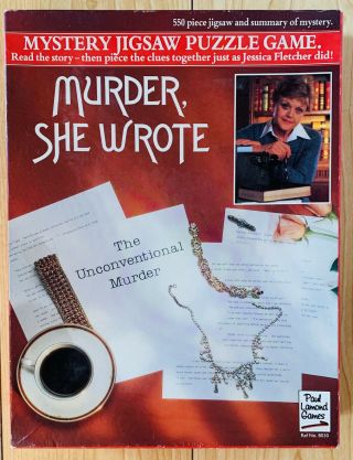 Murder She Wrote Mystery Jigsaw Puzzle 550 Piece Unconventional Murder Story