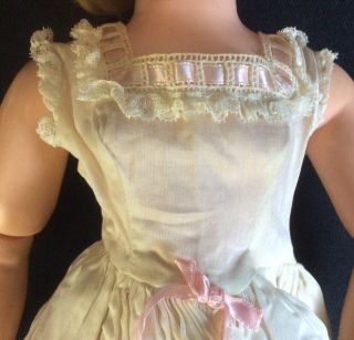 Vintage Madame Alexander Cissy Sheer Linen Petticoat NightGown Dress Tag 3