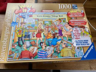 Ravensburger What If 1000 Piece Jigsaw Puzzle The Village Hall No: 5 Complete