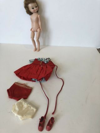 Vintage American Character Betsy Mccall Doll & Shoes Clothes