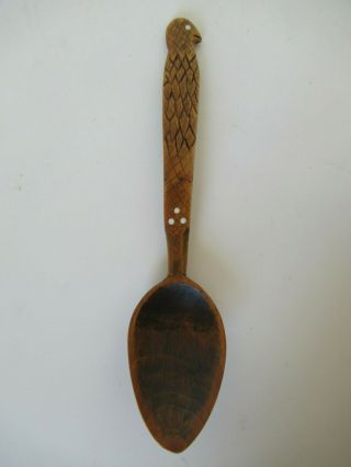 Antique American Folk Art Hand Carved Spoon