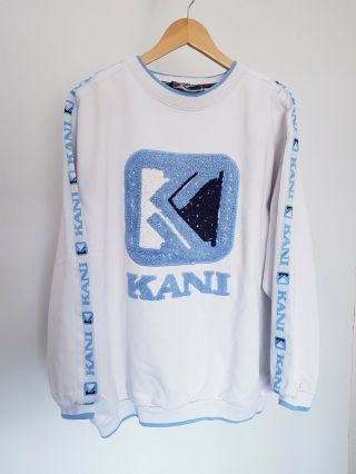 Mens Karl Kani Vintage Crew Neck Sweatshirt Spell Out Size L