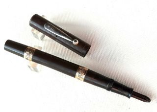 Antique Early Waterman 12 Psf Lever Filler Fountain Pen,  Usa (ar4723)