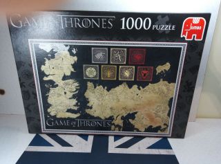 Game Of Thrones Map Of The Known World 1000 Piece Jigsaw Puzzle Jumbo Complete