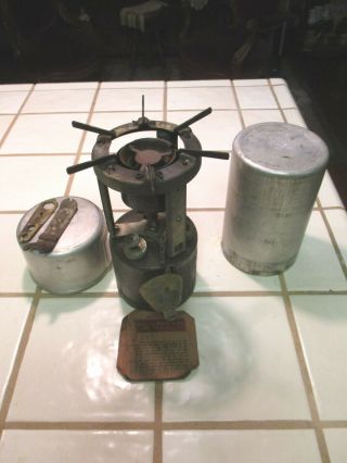 Vintage 1944 Coleman Us Military Compact Stove In Can W/tools
