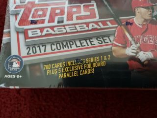 2017 Topps Baseball Complete Set Factory w/ 5 Foilboard Parallel Cards 2