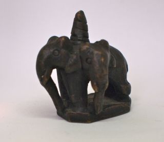 Laos Cambodia Airavata Or Erawan Three Headed Elephant Bronze (opium) Weight.