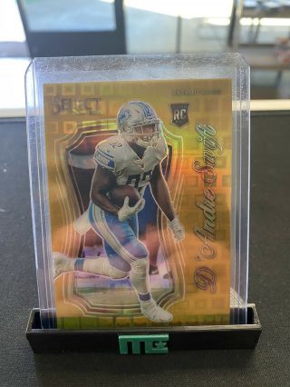2020 Panini Select D’andre Swift Gold Certified Prizm 2/10