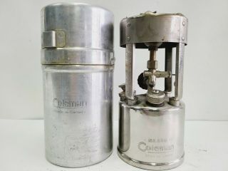 Vintage Coleman Classic Camp Chrome Stove No 530 W Metal Case In Exc